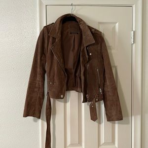 Blank NYC Brown Suede Moro Jacket size Medium